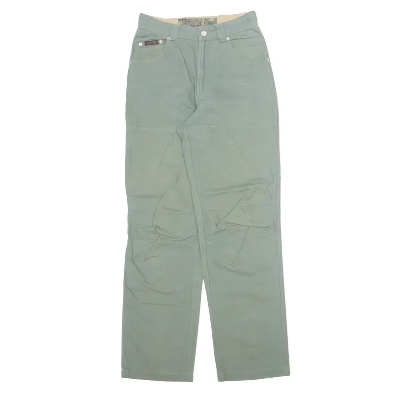 Hrn Womens Trousers Green Relaxed Straight W28 L34 1