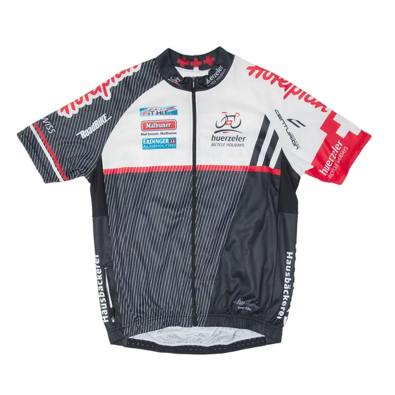 Huerzeler Cycling Full Zip Mens Jersey Black L 1