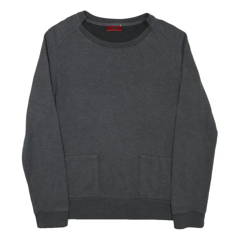 Hugo Mens Grey Crew Neck S Sweatshirt Cotton Blend Pullover Casual 1