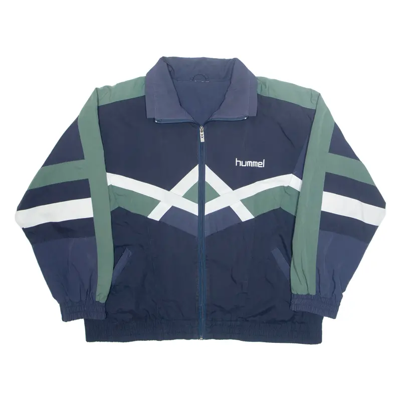 Hummel Mens Shell Jacket Blue Argyle Xl 1