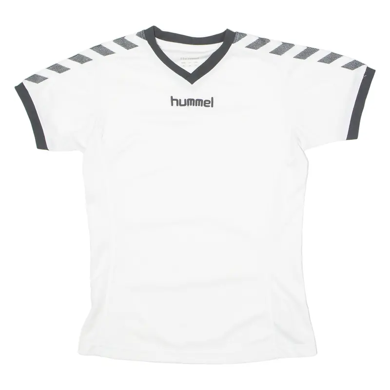 Hummel Template Womens Football Shirt Jersey White V-Neck M 1