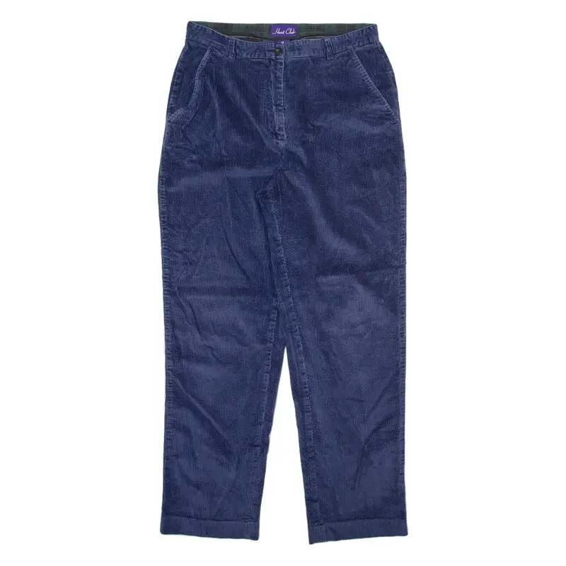 Hunt Club Womens Corduroy Trousers Blue Regular Straight W30 L29 1