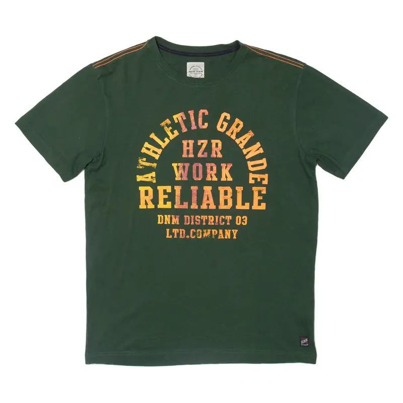 Huzar Denim Mens T-Shirt Green M 1