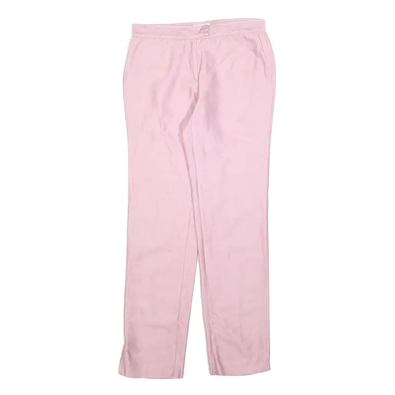 Iceberg Womens Cotton Pink Slim Trousers W28 L31 Elegant Light Fit 1