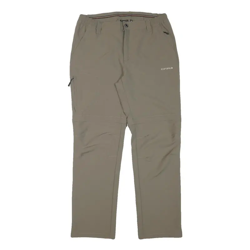 Icepeak Mens Polyester Blend Beige Regular Fit Straight Leg Trousers W32 L31 1