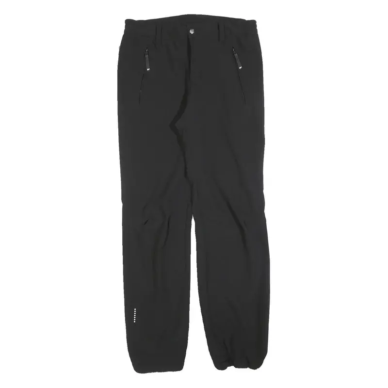 Icepeak Womens Black Regular Fit Straight Trousers W30 L30 Zip Pockets 1