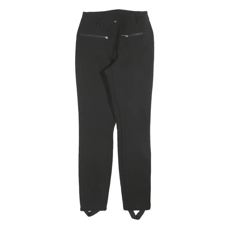 Icepeak Womens Black Slim Straight Leg Trousers W26 L30 Polyester Blend Zip 1