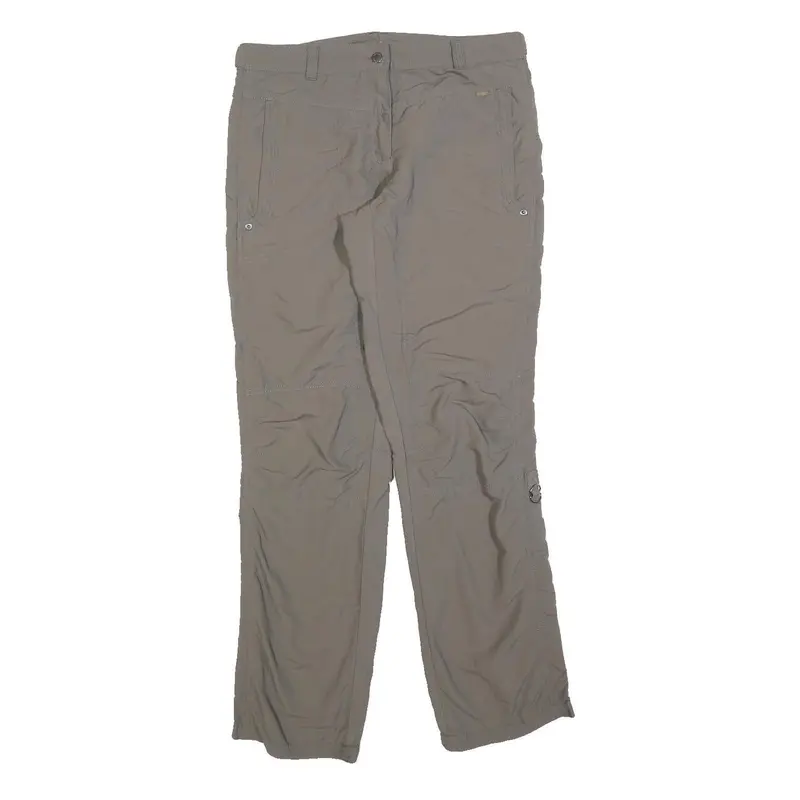 Icepeak Womens Regular Beige Trousers W30 L30 Polyester Blend Zip Comfort Casual 1