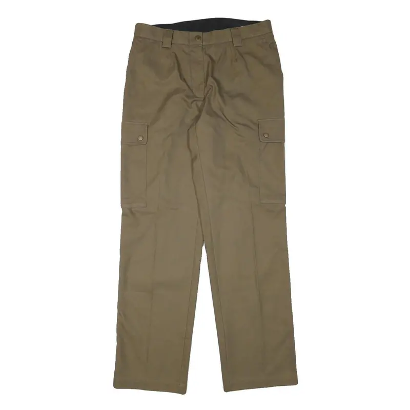 In Line Collection Womens Regular Beige Cargo Trousers W31 L31 Polyester Blend 1