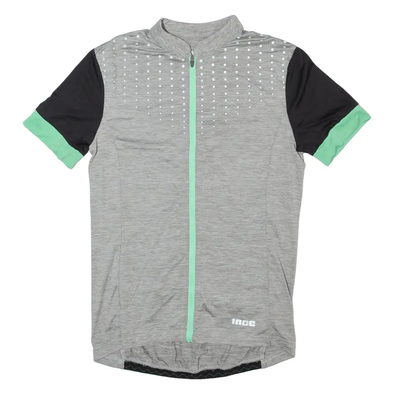 Inoc Cycling Shirt Full Zip Mens Jersey Grey S 1