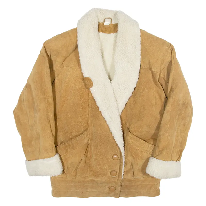 Insulated Womens Corduroy Jacket Brown M 1