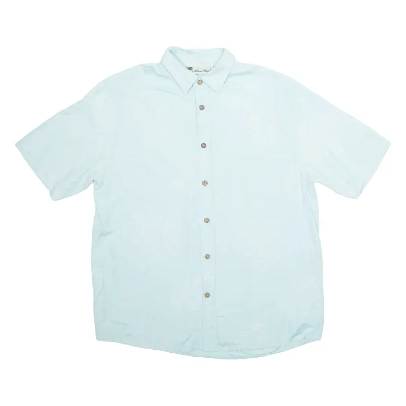 Island Blue Mens Shirt Blue Floral Xl 1