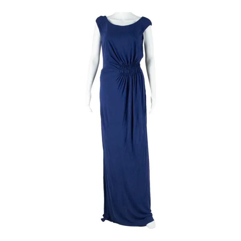 Issa Womens Maxi Dress Blue Sleeveless Long Uk 10 1