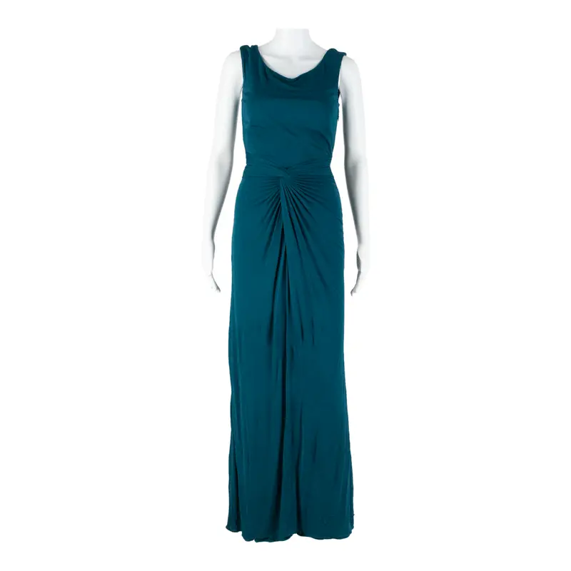 Issa Womens Maxi Dress Blue Viscose Sleeveless Long Uk 6 1