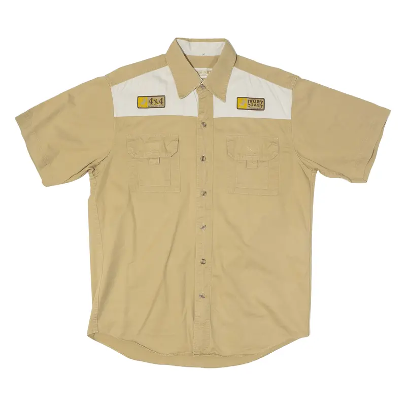 Ivory Coast Mens Heavy Shirt Beige M 1