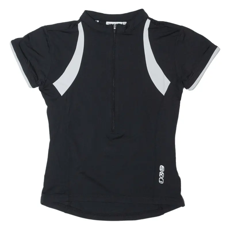 Ixs Cycling Shirt Mens Jersey Black 1/2 Zip S 1
