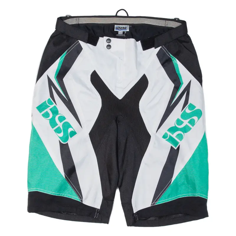 Ixs Motorcycle Mens Sports Shorts Black Crazy Pattern L W36 1