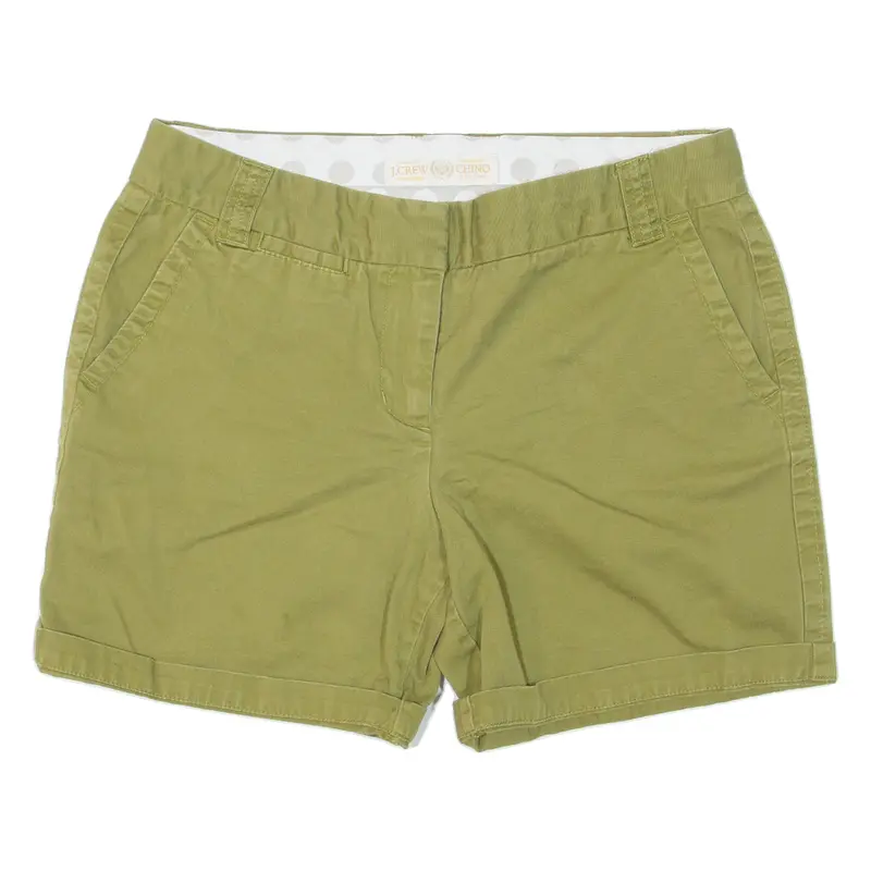J Crew City Fit Womens Chino Shorts Green M W30 1
