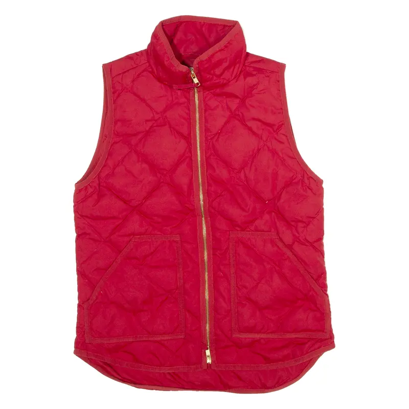 J Crew Womens Puffer Gilet Red Xs 1