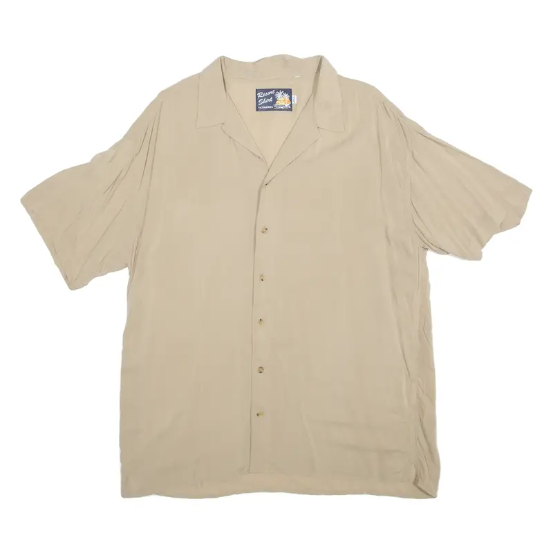Jack And Jones Resort Shirt Mens Plain Shirt Brown Xl 1