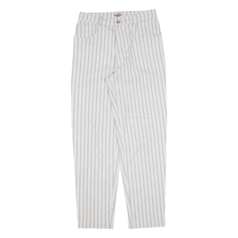 Jack Morgan Striped Womens Trousers Grey Regular Tapered W27 L28 1