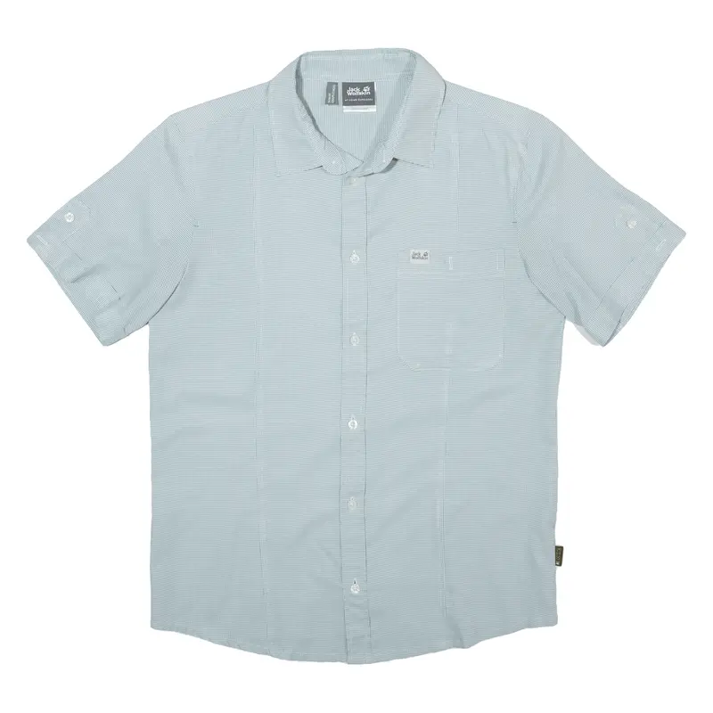 Jack Wolfskin Mens Shirt Blue Gingham S 1
