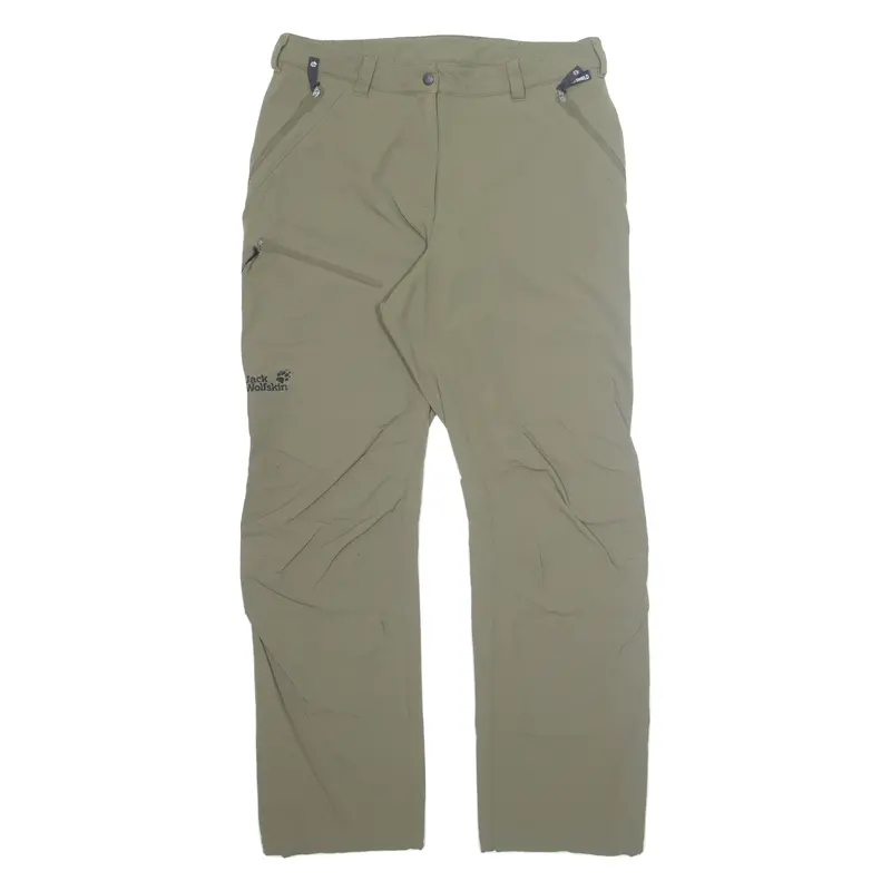 Jack Wolfskin Outdoor Womens Trousers Green Regular Tapered Nylon W32 L29 1