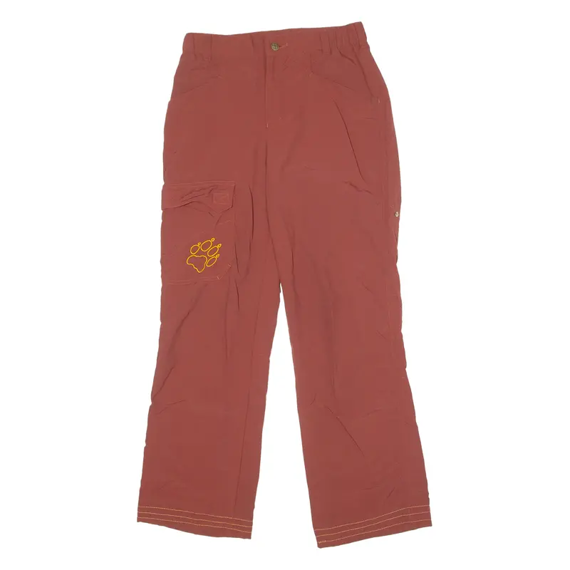 Jack Wolfskin Outdoor Womens Trousers Red Regular Wide-Leg W28 L27 1