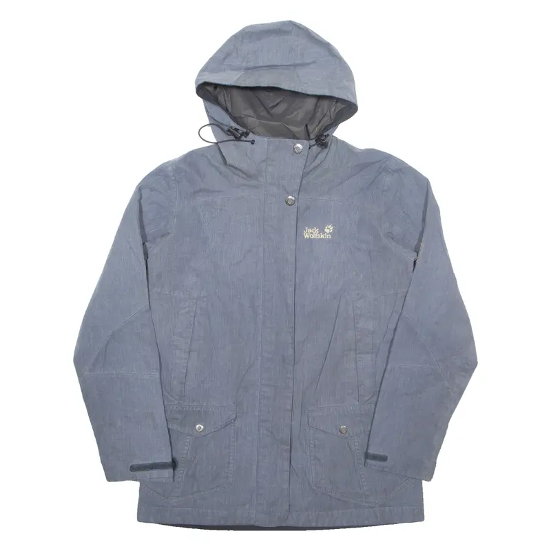 Jack Wolfskin Womens Jacket Grey Hooded M 1