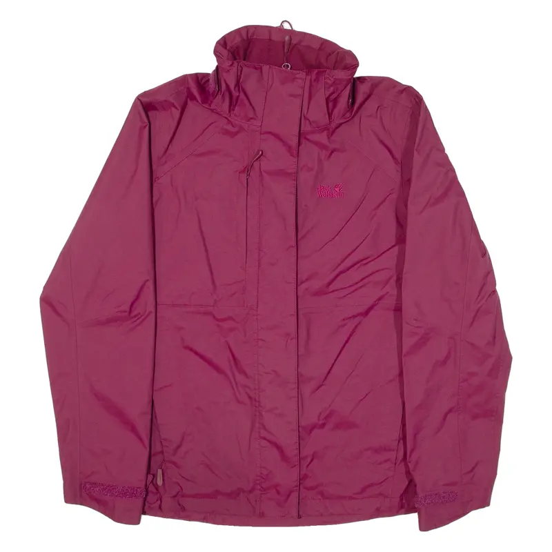 Jack Wolfskin Womens Jacket Maroon Uk 6 1