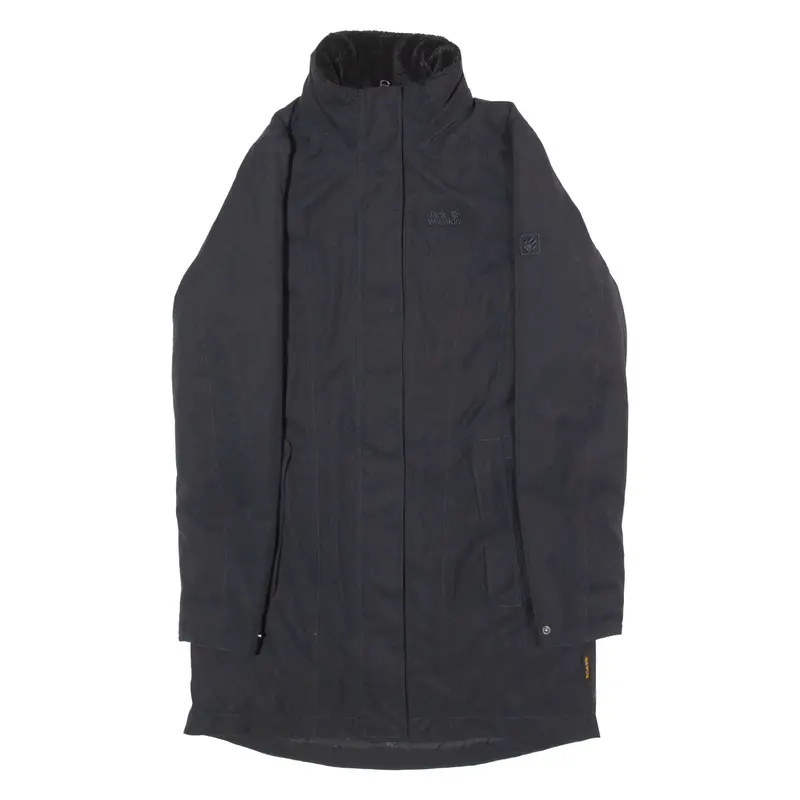 Jack Wolfskin Womens Parka Coat Black Uk 6 1