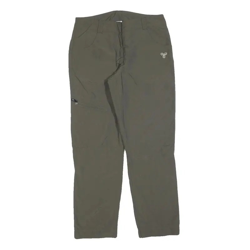 Jack Wolfskin Womens Polyester Blend Regular Fit Green Trousers W30 L30 Outdoor 1