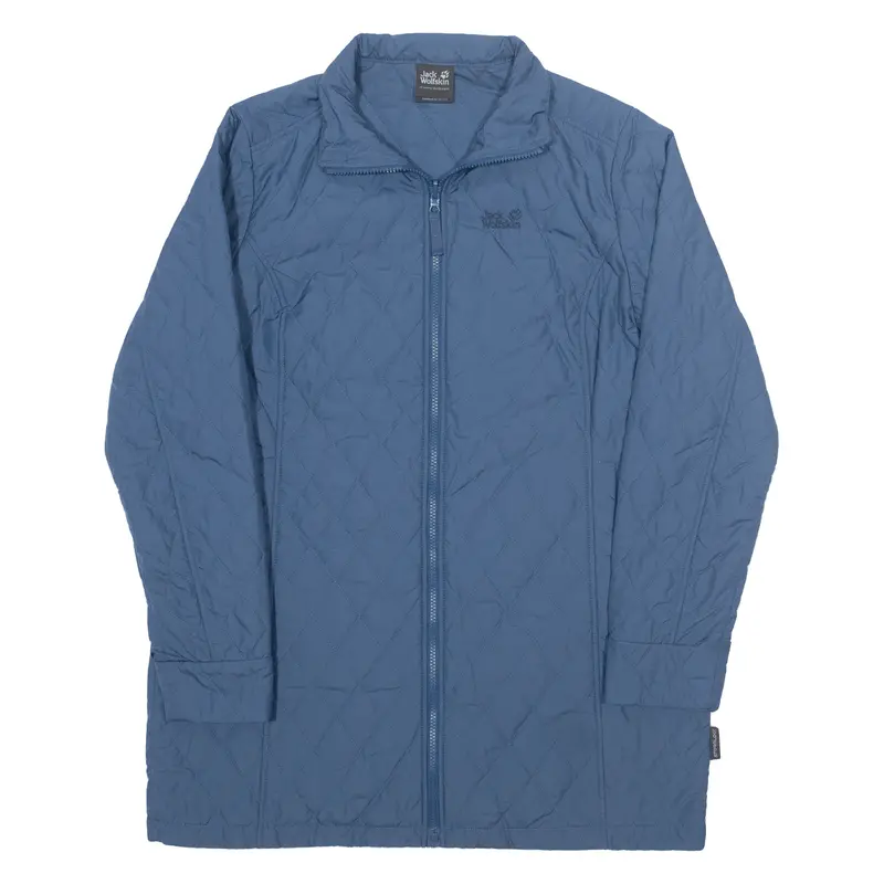 Jack Wolfskin Womens Quilted Jacket Blue Uk 14 1