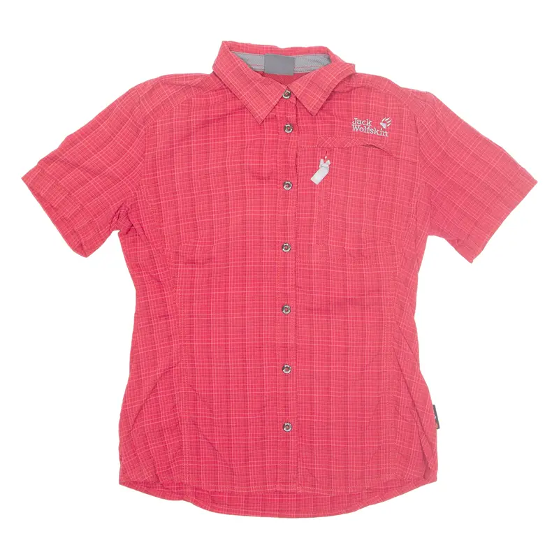 Jack Wolfskin Womens Shirt Red Check S 1