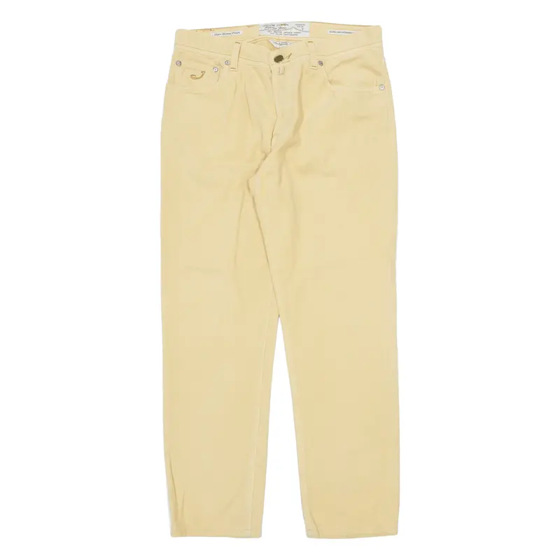 Jacob Cohen Type 610 Mens Trousers Yellow Regular Tapered 90S W33 L30 1