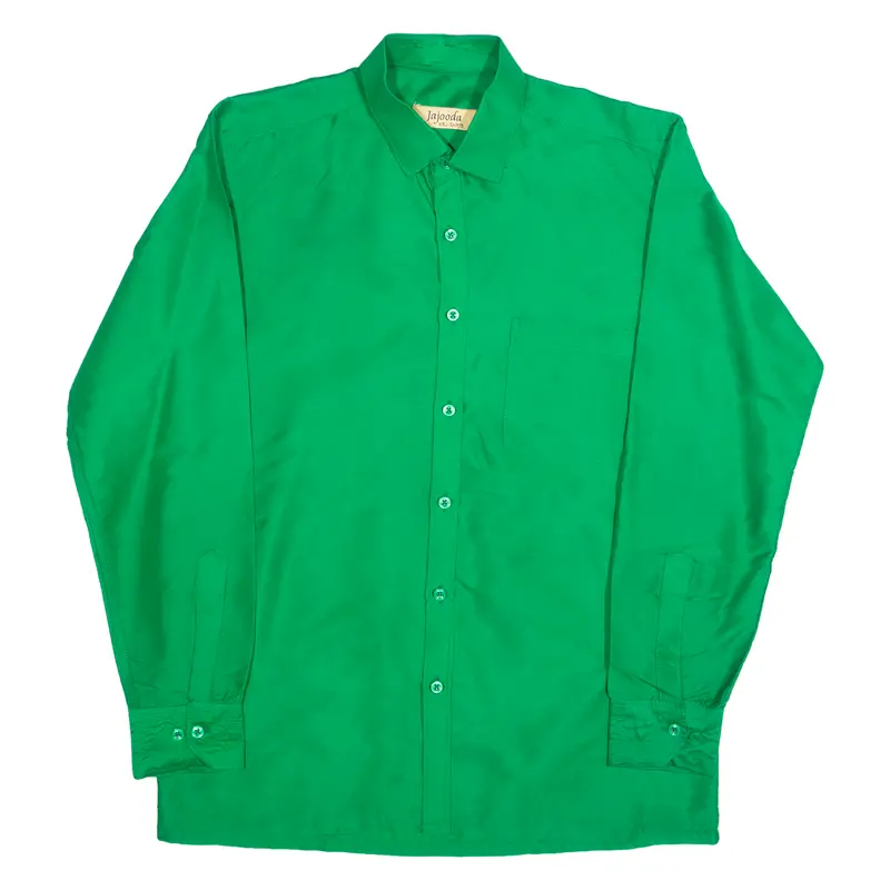 Jajoda Mens Plain Shirt Green Long Sleeve M 1