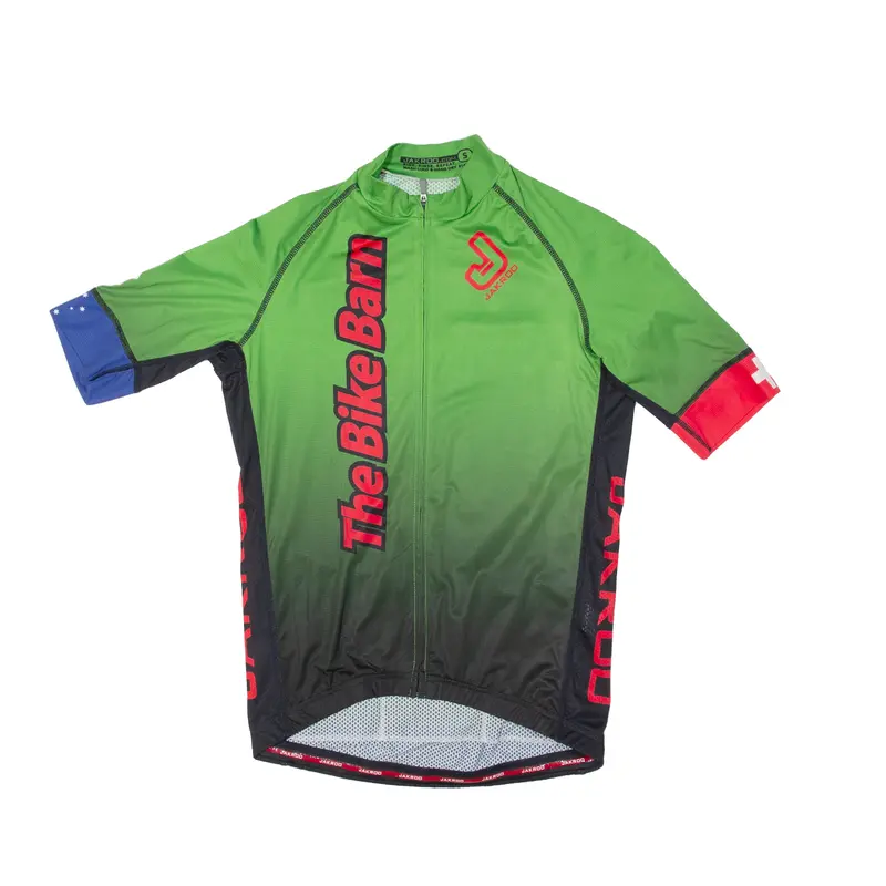Jakroo Cycling Full Zip Mens Jersey Green S 1