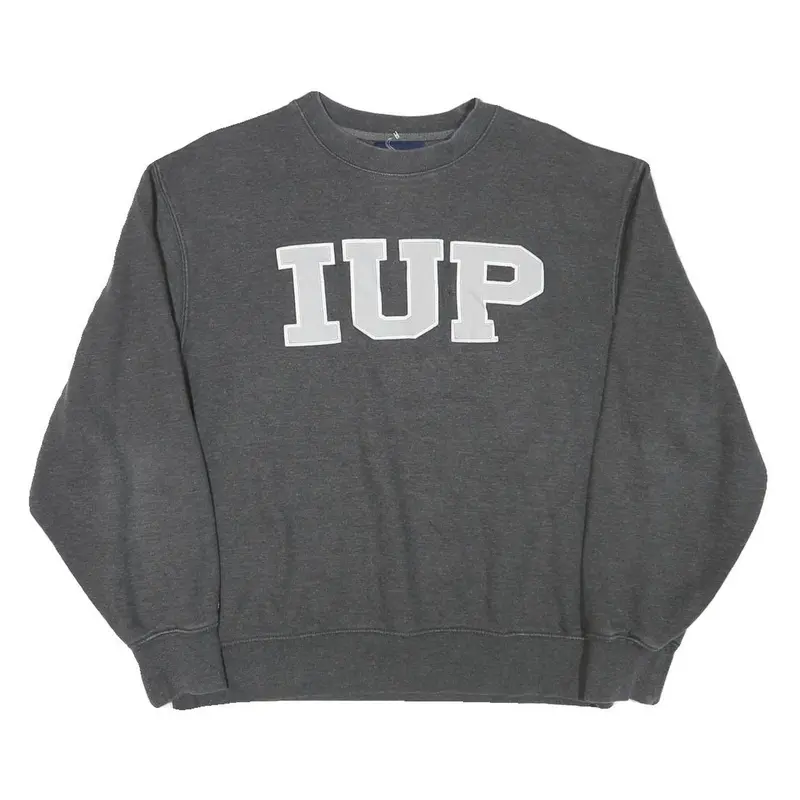 Jansport Mens Grey Cotton Blend Crew Neck Sweatshirt Iup M Casual 1