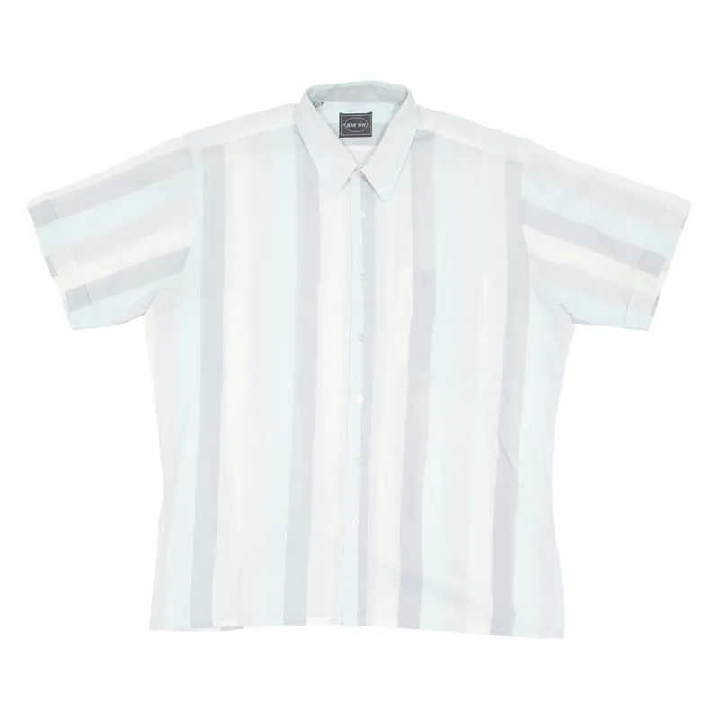Jean Rive Mens Shirt Blue 90S Striped M 1