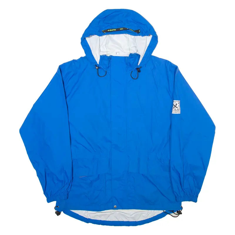 Jeantex Mens Coat Blue Hooded M 1
