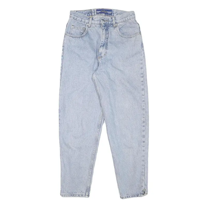 Jeffery Jeans Womens Jeans Blue Relaxed Tapered Denim Light W26 L26 Stylish 1