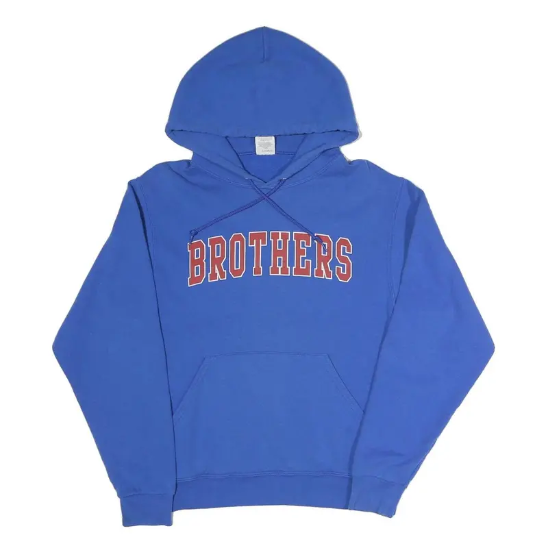 Jerzees Mens Blue Brothers Pullover Hoodie S Cotton Blend Casual Top 1