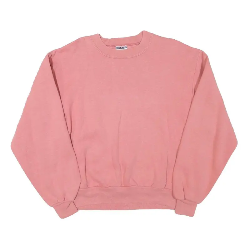 Jerzees Mens Pink Crew Neck S Cotton Blend Sweatshirt Casual Essential 1