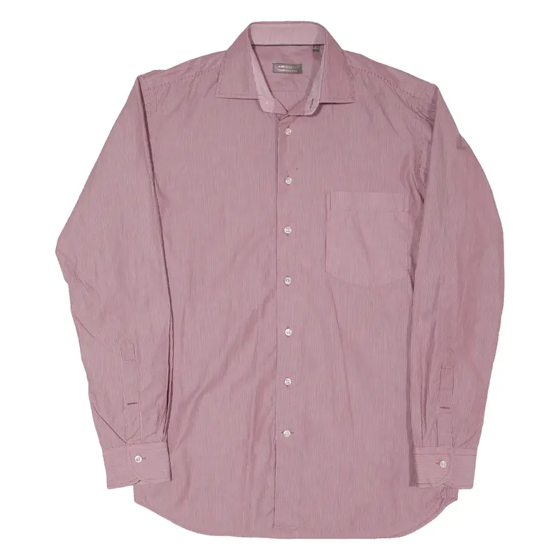 Jj Benson Mens Shirt Red Striped Long Sleeve S 1