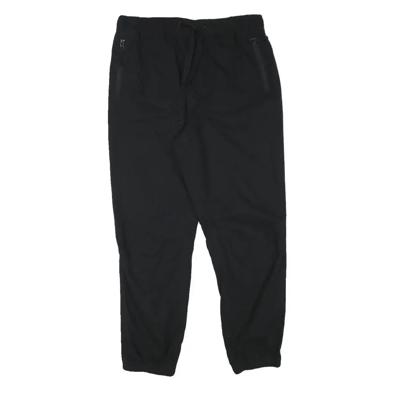 John Adams Mens Black Relaxed Drawstring Trousers W31 L27 Casual Comfort Stylish 1