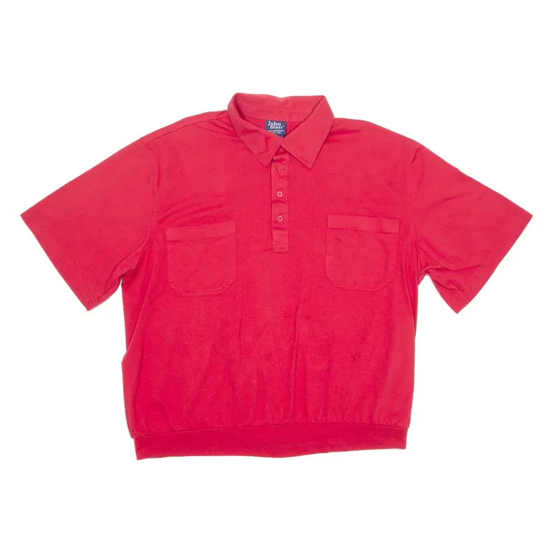 John Blair Mens Polo Shirt Red 90S 2Xl 1