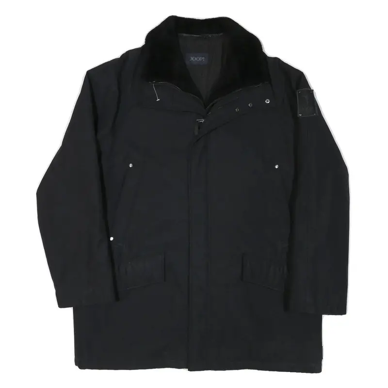 Joop Mens Black Zip Jacket L Polyester Blend Classic Casual Outerwear 1