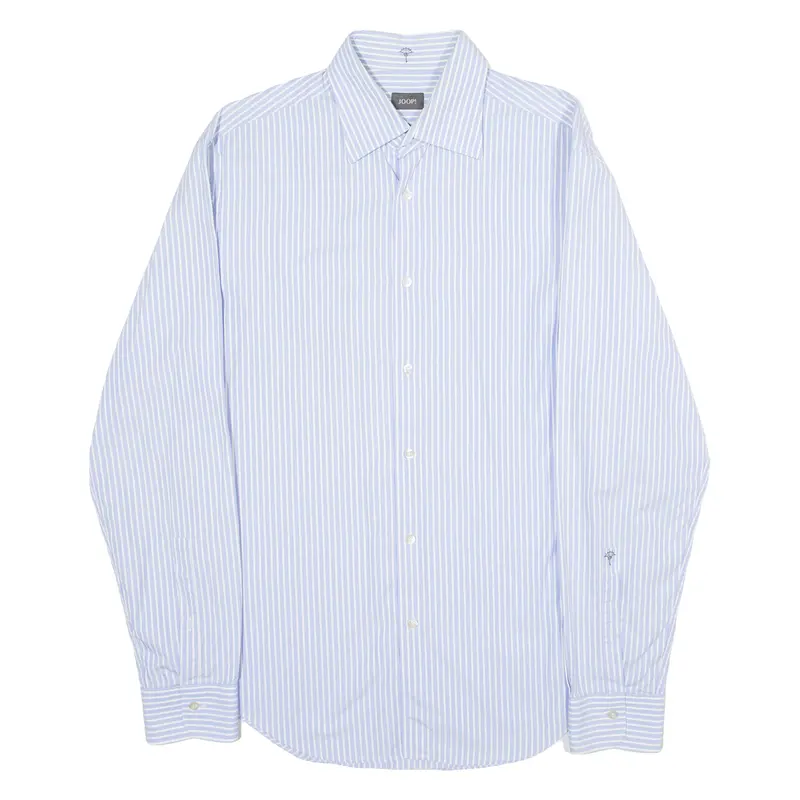 Joop! Mens Shirt Blue Striped Long Sleeve M 1
