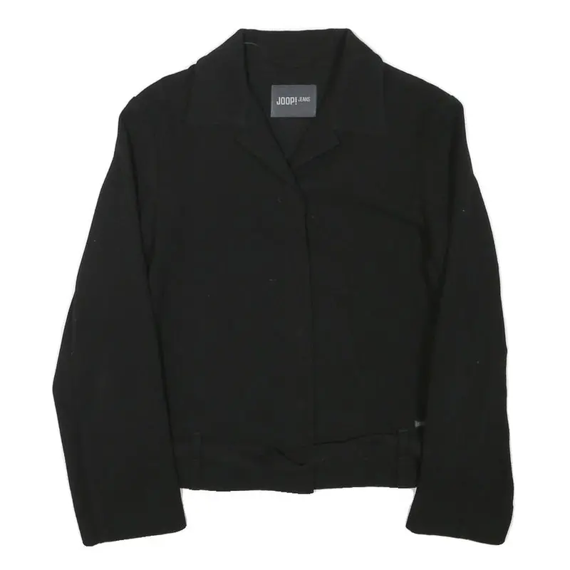 Joop Womens Black Zip Jacket Xs Polyester Blend Plain Stylish Cropped Fit 1