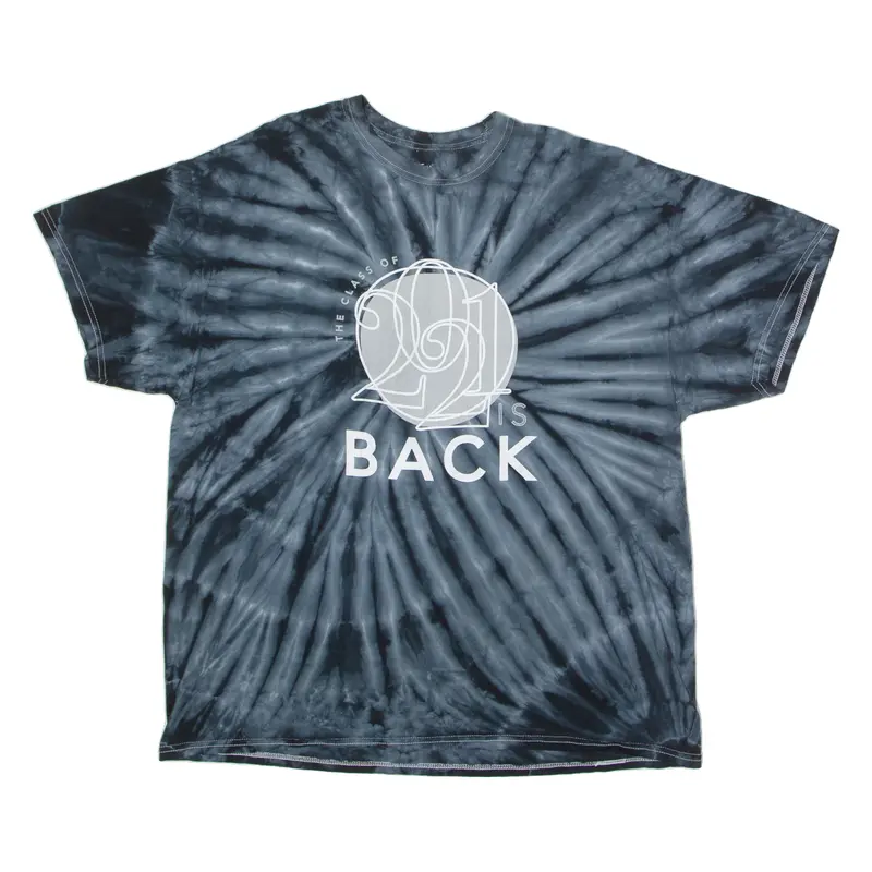 Jostens The Class Of 2021 Is Back Mens Tie Dye T-Shirt Grey Usa Crew Neck Xl 1